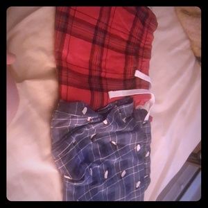 2 pairs of size large pajama pants